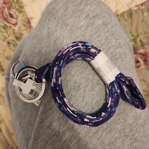 Vera Bradley Regal Rosette Breakaway Lanyard & Key Holder
